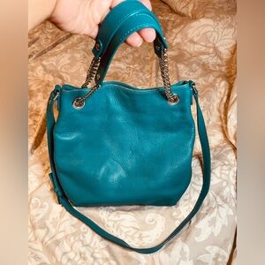 Michael Kors Turquoise Shoulder Bag with Chain Straps